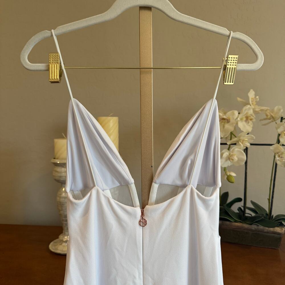 Nookie Sade Mesh Gown White Size Medium $319 Retail - Picture 5 of 9